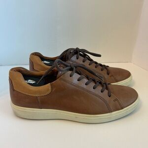 Ecco Men's Sz 12 Brown Leather Sneakers